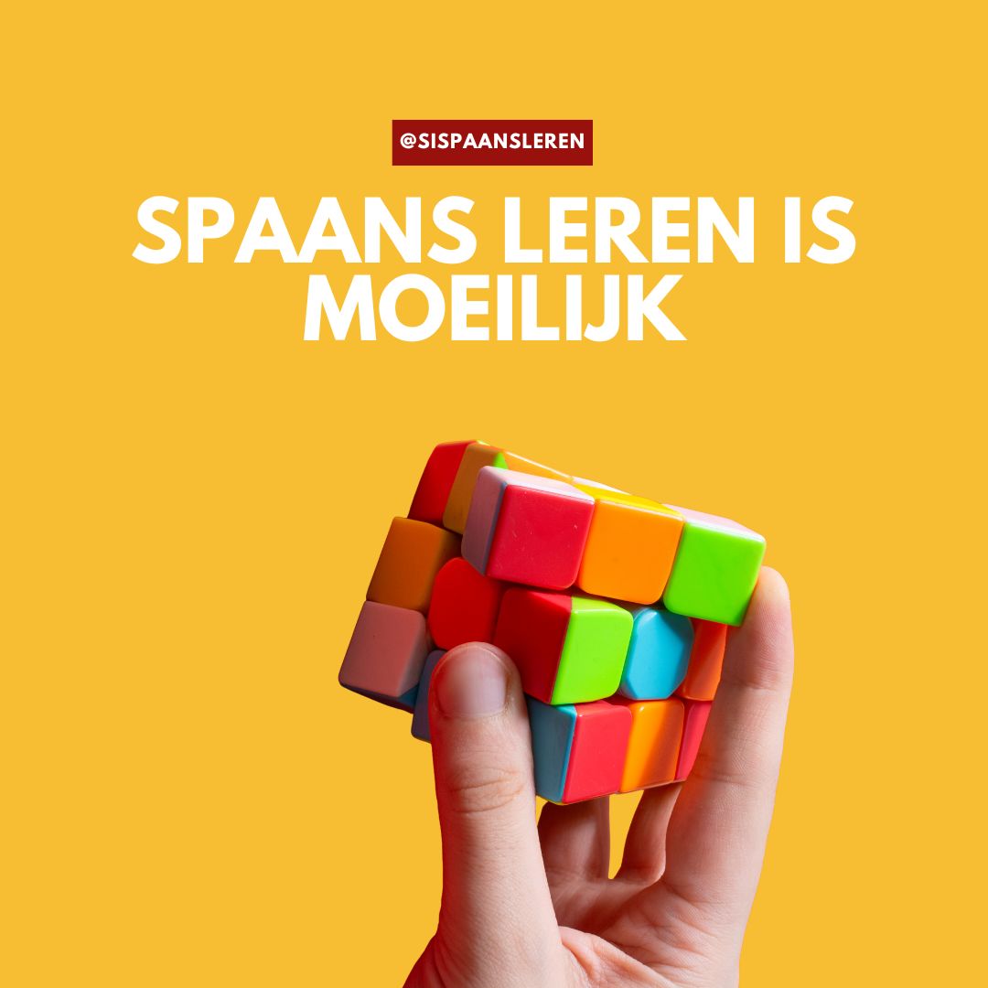 Spaans leren is moeilijk